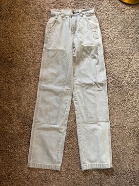 Dickies Women's Light Wash Straight-Leg Utility Jeans